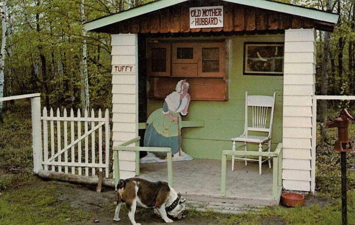 Deer Acres Storybook Amusement Park - Nice Old Mother Hubbard Postcard (newer photo)